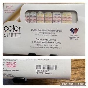 RETIRED Hue Do Hue Color Street 100% real nail polish strips
